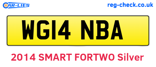 WG14NBA are the vehicle registration plates.