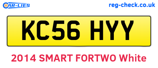 KC56HYY are the vehicle registration plates.