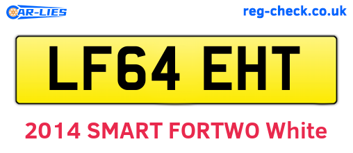 LF64EHT are the vehicle registration plates.