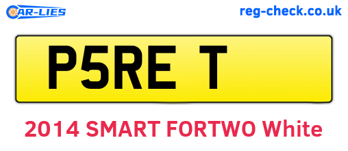 P5RET are the vehicle registration plates.