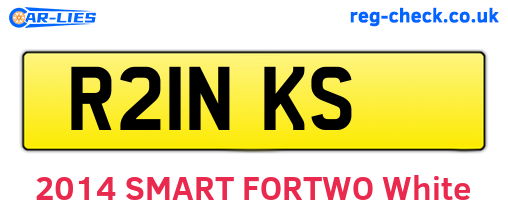 R21NKS are the vehicle registration plates.