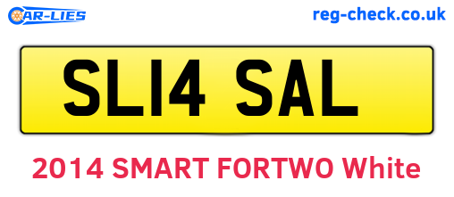 SL14SAL are the vehicle registration plates.