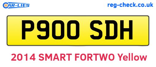P900SDH are the vehicle registration plates.