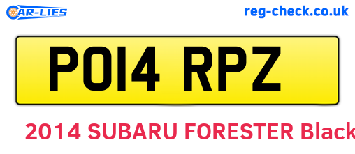 PO14RPZ are the vehicle registration plates.