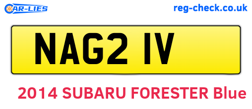 NAG21V are the vehicle registration plates.