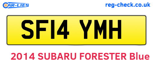 SF14YMH are the vehicle registration plates.