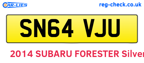 SN64VJU are the vehicle registration plates.