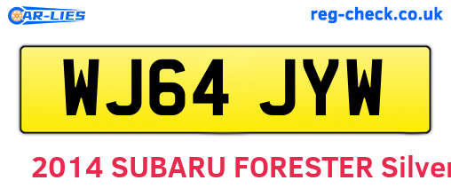 WJ64JYW are the vehicle registration plates.