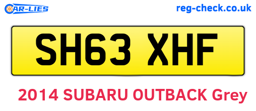 SH63XHF are the vehicle registration plates.