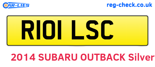 R101LSC are the vehicle registration plates.