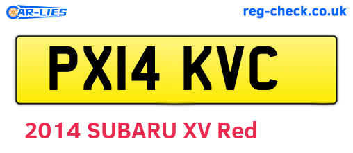 PX14KVC are the vehicle registration plates.