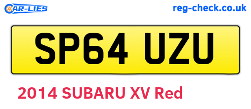 SP64UZU are the vehicle registration plates.