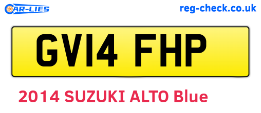 GV14FHP are the vehicle registration plates.