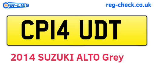 CP14UDT are the vehicle registration plates.