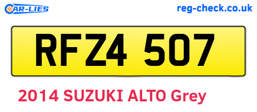 RFZ4507 are the vehicle registration plates.
