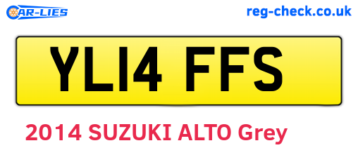 YL14FFS are the vehicle registration plates.