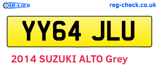 YY64JLU are the vehicle registration plates.