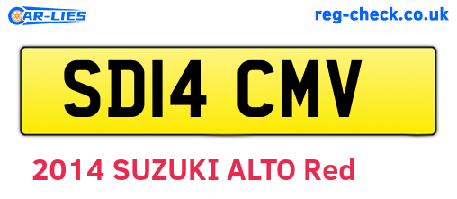 SD14CMV are the vehicle registration plates.