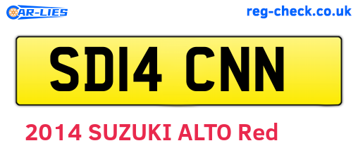 SD14CNN are the vehicle registration plates.