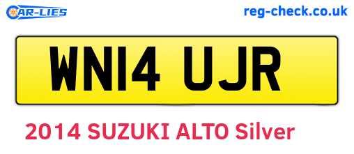 WN14UJR are the vehicle registration plates.