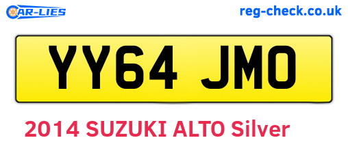 YY64JMO are the vehicle registration plates.