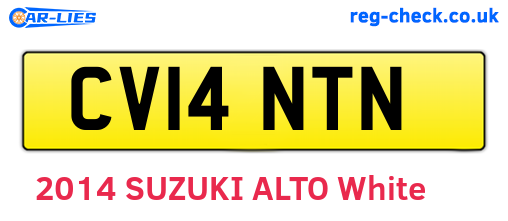 CV14NTN are the vehicle registration plates.