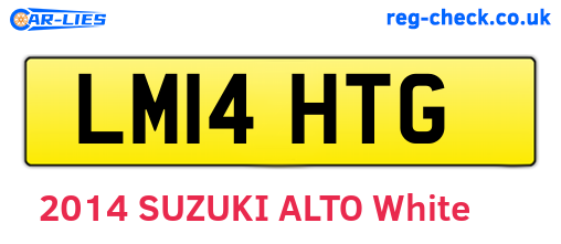 LM14HTG are the vehicle registration plates.