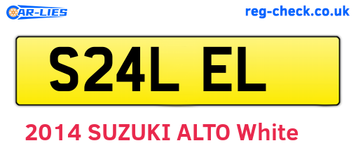 S24LEL are the vehicle registration plates.
