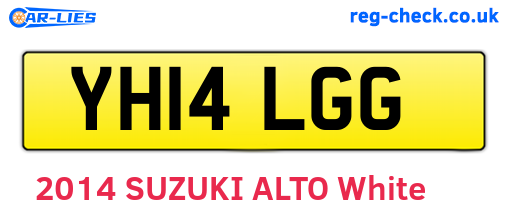 YH14LGG are the vehicle registration plates.