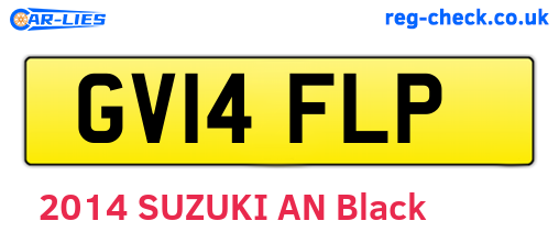 GV14FLP are the vehicle registration plates.