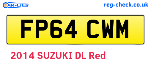 FP64CWM are the vehicle registration plates.
