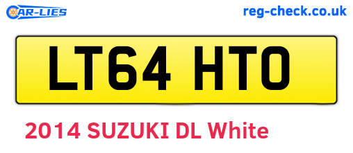 LT64HTO are the vehicle registration plates.