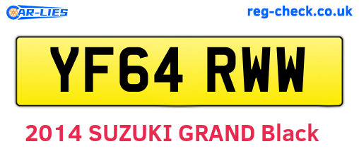 YF64RWW are the vehicle registration plates.