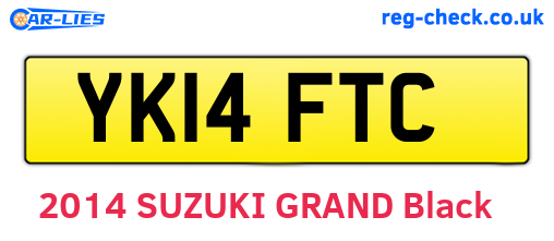 YK14FTC are the vehicle registration plates.