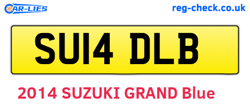 SU14DLB are the vehicle registration plates.