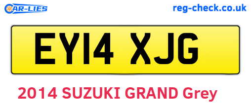 EY14XJG are the vehicle registration plates.