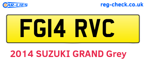 FG14RVC are the vehicle registration plates.