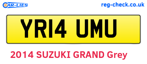 YR14UMU are the vehicle registration plates.