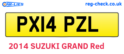 PX14PZL are the vehicle registration plates.