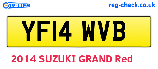 YF14WVB are the vehicle registration plates.
