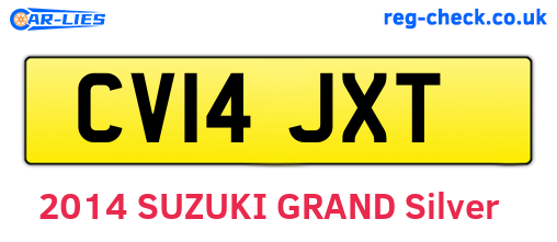 CV14JXT are the vehicle registration plates.