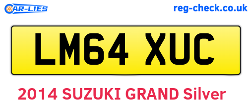 LM64XUC are the vehicle registration plates.