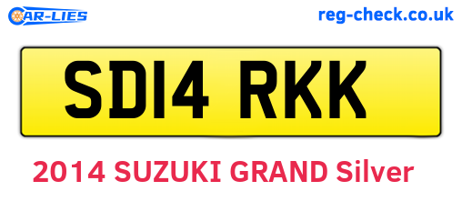SD14RKK are the vehicle registration plates.