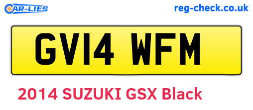 GV14WFM are the vehicle registration plates.