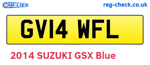 GV14WFL are the vehicle registration plates.