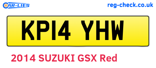 KP14YHW are the vehicle registration plates.