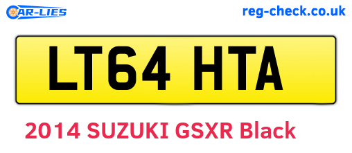 LT64HTA are the vehicle registration plates.