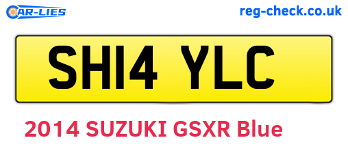 SH14YLC are the vehicle registration plates.