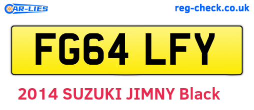 FG64LFY are the vehicle registration plates.