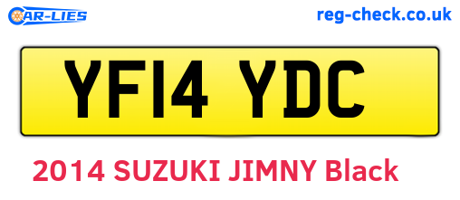 YF14YDC are the vehicle registration plates.